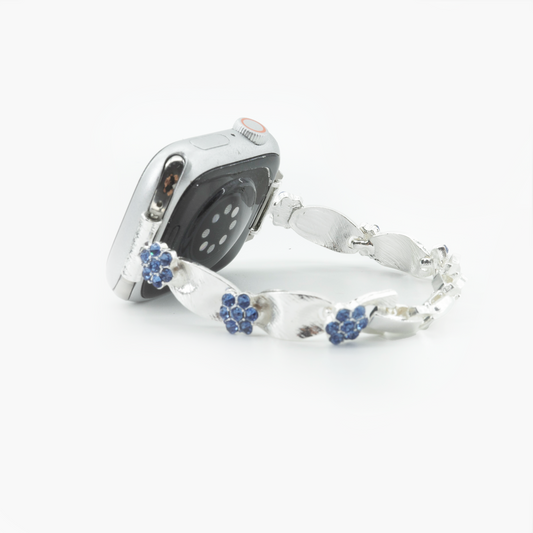 Silver Blur Flower Bracelet